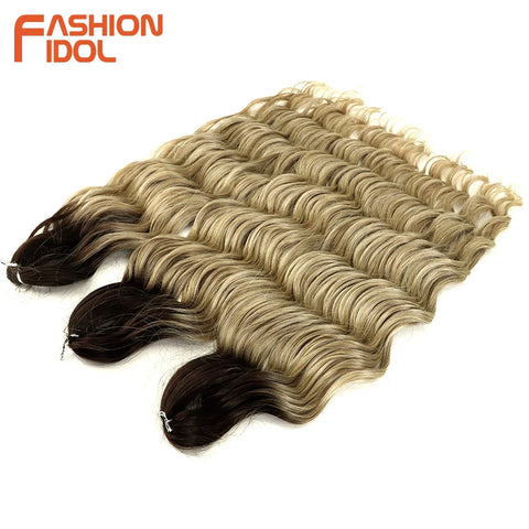 Fashion Idol 24Inch Crochet Hair Synthetic Water Wave Extensions