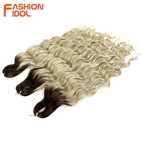 Fashion Idol 24Inch Crochet Hair Synthetic Water Wave Extensions