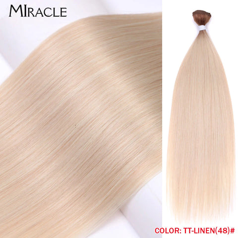 MIRACLE Straight Hair Extensions Synthetic Hair Bundles