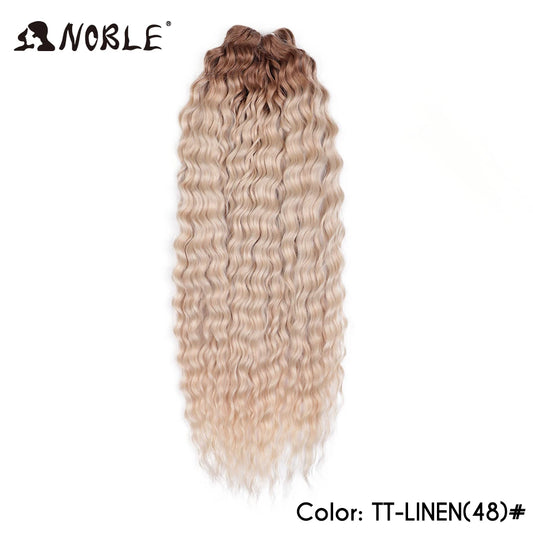 Noble Hair Synthetic Twist Crochet Curly Hair 24 Inch Ombre