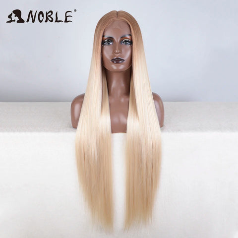 Noble Cosplay Wigs for Black Women - 38 Inch Ombre Blonde Lace Wig
