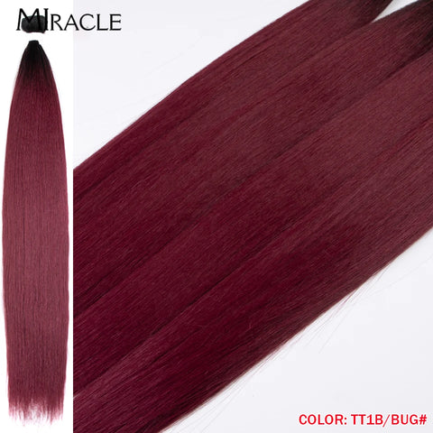 MIRACLE Straight Hair Extensions Synthetic Hair Bundles