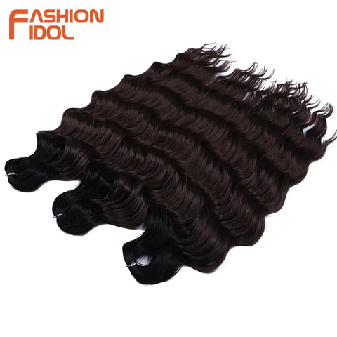 Fashion Idol 24Inch Crochet Hair Synthetic Water Wave Extensions
