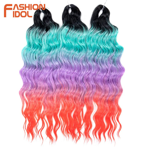 Anna 24 Inch Synthetic Hair Water Wave Braiding Hair Extensions