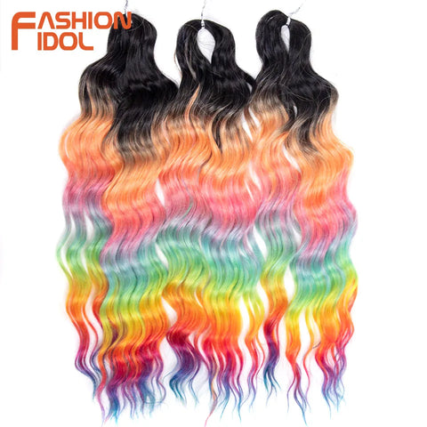 Anna 24 Inch Synthetic Hair Water Wave Braiding Hair Extensions