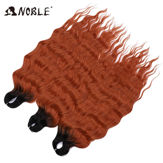 Noble Hair Water Wave Twist Crochet Hair - Ombre Blonde Pink 24 Inch