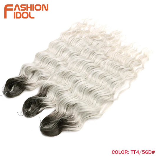 Fashion Idol 24Inch Crochet Hair Synthetic Water Wave Extensions