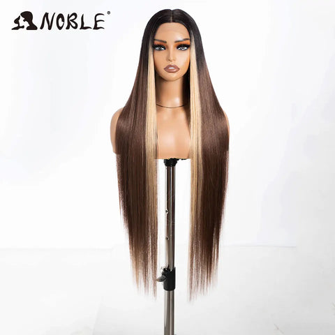 Noble Cosplay Wigs for Black Women - 38 Inch Ombre Blonde Lace Wig