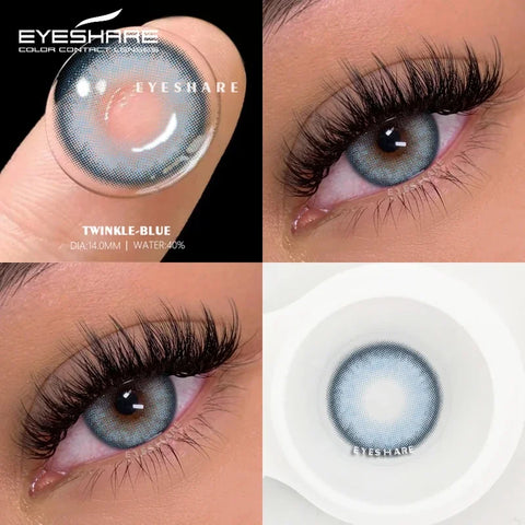 EYESHARE Color Lens Eyes - Blue Natural Contact Lenses
