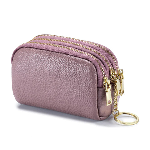 Zency Genuine Leather Multicolor Mini Wallet for Women