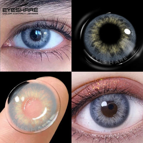 EYESHARE 2pcs Natural Color Contact Lenses - SIAM Blue & Green