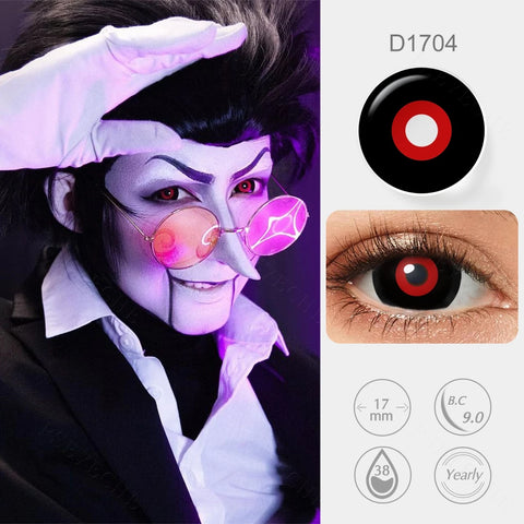 Pseyeche 17MM Mini Sclera Contact Lens for Cosplay