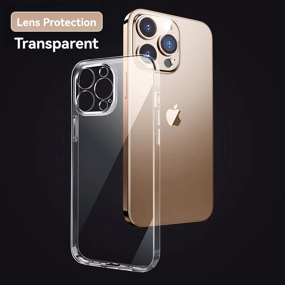 Joyroom Clear Case for iPhone 16 Pro Max - Anti-Yellow Protection & Transparent PC Design for iPhone 15/14 Pro Max