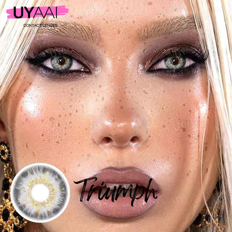 UYAAI Blue Grey Colored Contacts