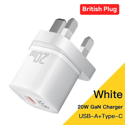 Essager 20W GaN USB-C Fast Charger with PD & QC 3.0 for iPhone 14/13/12/11 Pro Max, Mini & iPad