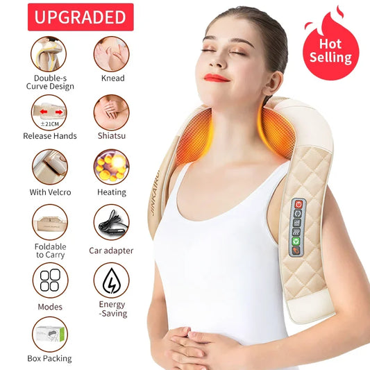 JinKaiRui U Shape Shiatsu Massager with Gift Box