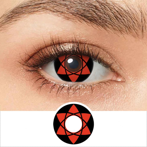 Anime Cosplay Mangekyou Sharingan Contact Lenses