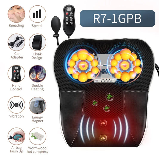 Electric Shiatsu Neck Massager with Heat and Vibration