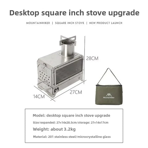 MOUNTAINHIKER Portable Wood Burner Stove for Outdoor Adventures