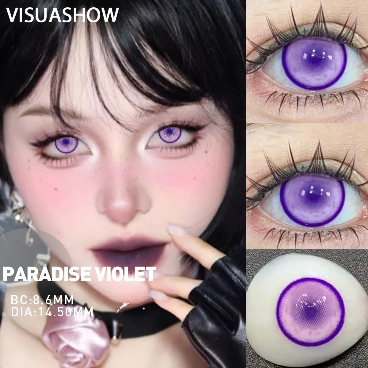 VISUASHOW Anime Cosplay Paradise Color Contact Lenses