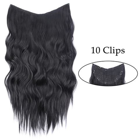 Synthetic 5 Clip In Hair Extensions 80CM - Long Straight Hairpiece