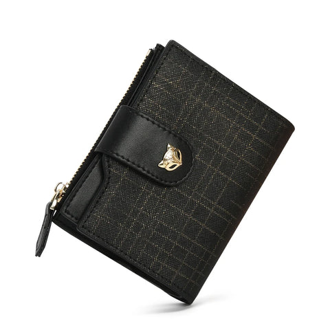 FOXER 2025 Cowhide Leather Women's Mini Clutch Wallet