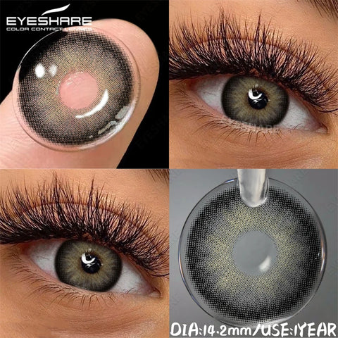 EYESHARE Natural Colored Contact Lenses - Blue, Brown, Gray, Green