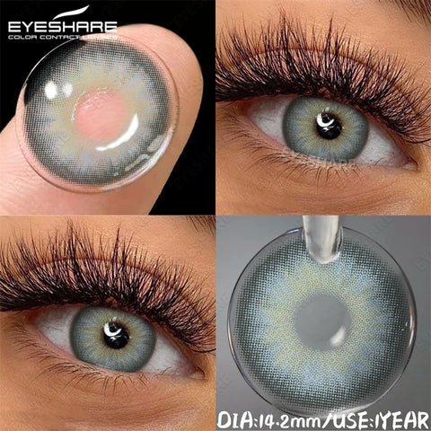 EYESHARE Natural Colored Contact Lenses - Blue, Brown, Gray, Green