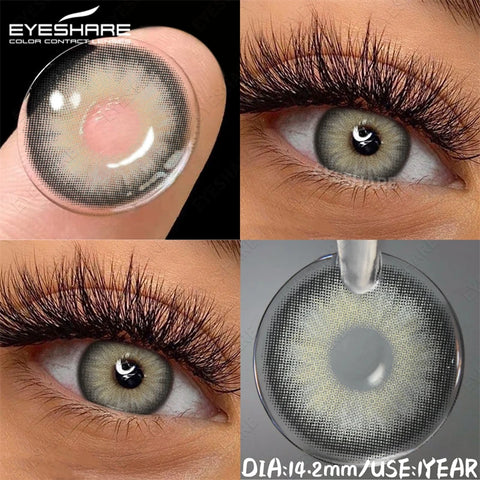 EYESHARE Natural Colored Contact Lenses - Blue, Brown, Gray, Green