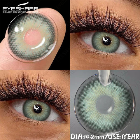 EYESHARE Natural Colored Contact Lenses - Blue, Brown, Gray, Green