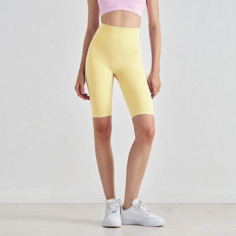 SOISOU Dames Nylon Shorts met Hoge Taille
