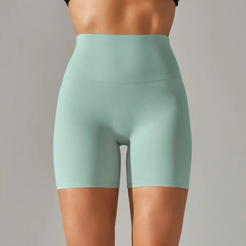 Summer High-Waist Push-Up Yoga Shorts – Fitness, Gym & Bike Shorts for Women