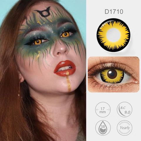 Pseyeche 17MM Mini Sclera Contact Lens for Cosplay