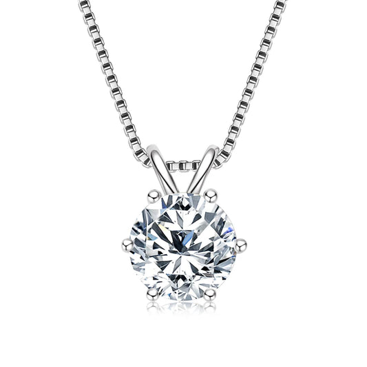 IOGOU 3.0 Carat Moissanite Pendant Necklace for Women