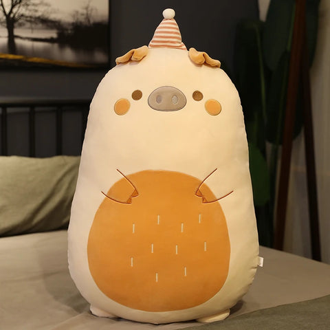 Little Animals Plush Toy – 45–80cm Squishy Dinosaur, Pig, Penguin & Bear Soft Cushion Doll