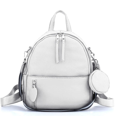 Zency Soft Cowhide Leather Backpack - Timeless Elegance for Everyday Adventures