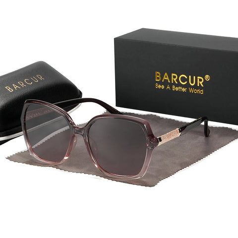 BARCUR Gradient Polarized Zonnebril – UV400 Modieuze Zonnebrillen voor Dames