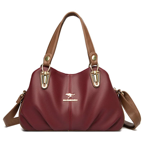 Luxury Retro Leather Crossbody Handbag for Women 2023