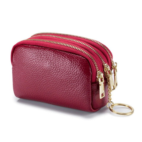 Zency Genuine Leather Multicolor Mini Wallet for Women