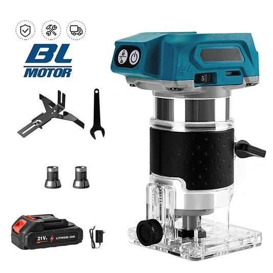 Bürstenloser Holz fräser Holz schneider Maschine elektrischer Hands ch neider Zimmerei Werkzeug Holz bearbeitung Trimmen für Makita 18V Batterie