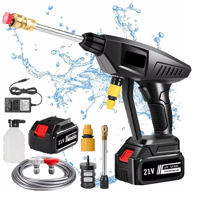 60bar kabellose Hochdruck reiniger Waschmaschine 30000mah Sprüh wasser pistole Garten waschwasser reinigungs maschine für Makita 18V Batterie