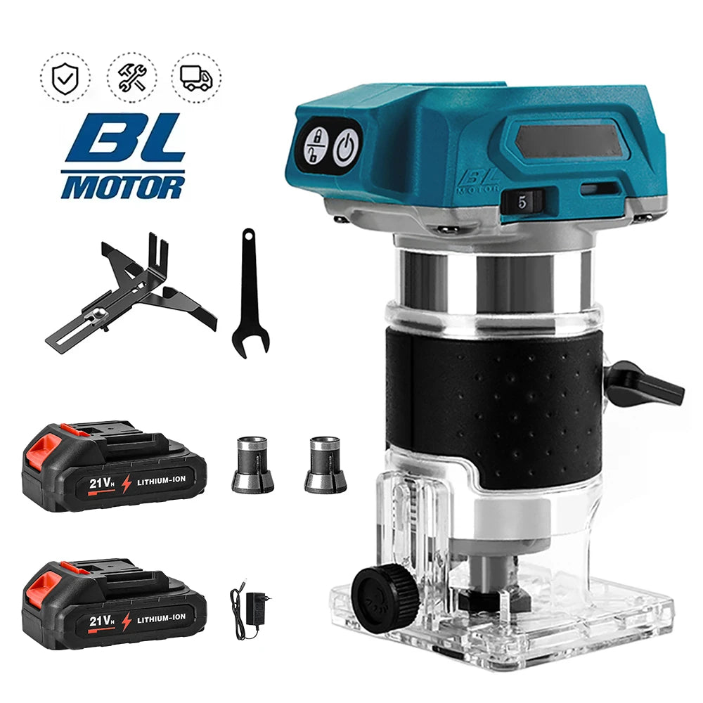 Bürstenloser Holz fräser Holz schneider Maschine elektrischer Hands ch neider Zimmerei Werkzeug Holz bearbeitung Trimmen für Makita 18V Batterie