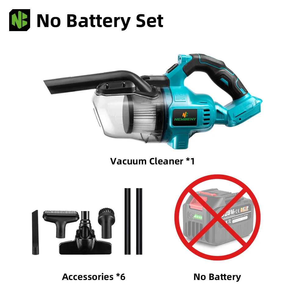 NEWBENY 1000W Cordless Electric Vacuum Cleaner – Powerful Rechargeable Household Cleaning Tool for Makita Battery Pin