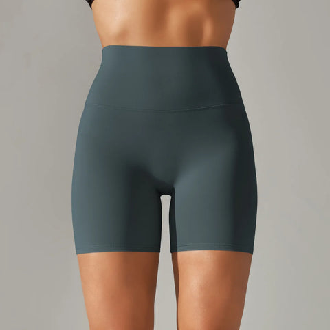 Summer High-Waist Push-Up Yoga Shorts – Fitness, Gym & Bike Shorts for Women