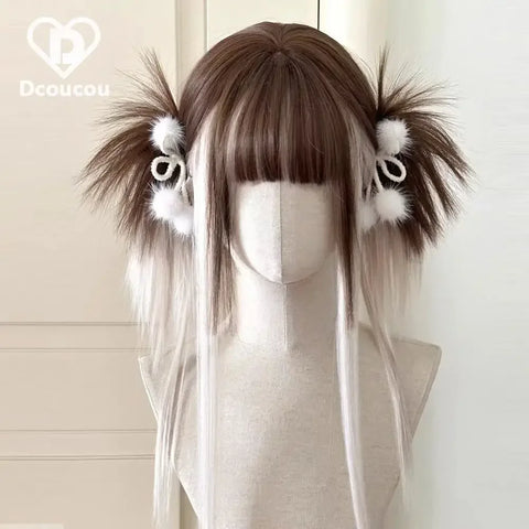 Ashley Wig for Women - Straight Lolita Cute Braided Y2K Cosplay