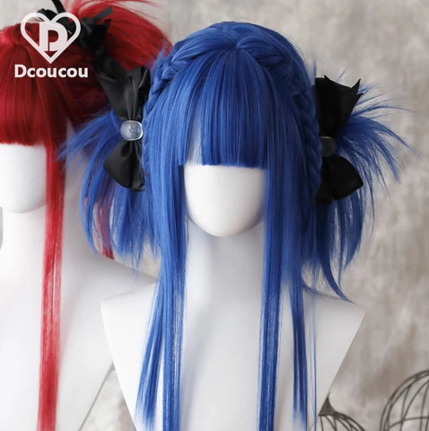 Ashley Wig for Women - Straight Lolita Cute Braided Y2K Cosplay