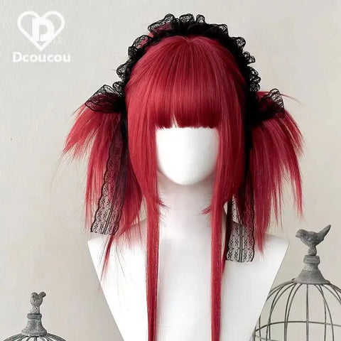 Ashley Wig for Women - Straight Lolita Cute Braided Y2K Cosplay