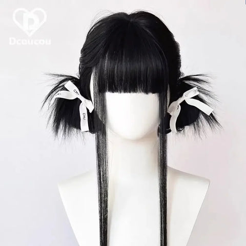 Ashley Wig for Women - Straight Lolita Cute Braided Y2K Cosplay