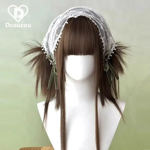 Ashley Wig for Women - Straight Lolita Cute Braided Y2K Cosplay
