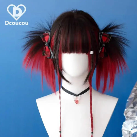 Ashley Wig for Women - Straight Lolita Cute Braided Y2K Cosplay
